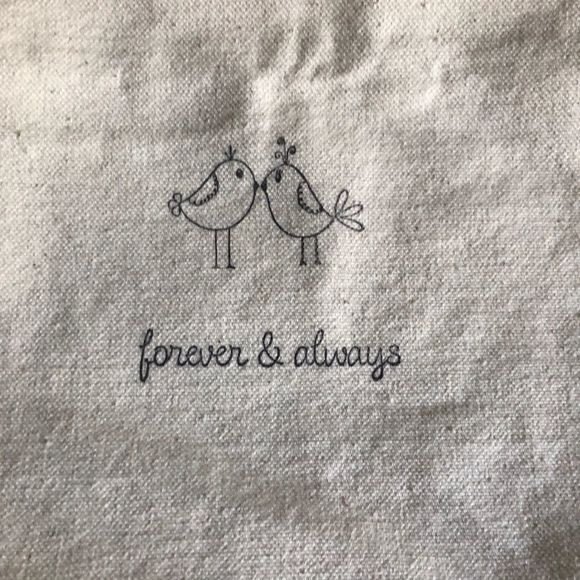 Forever & always linen tote bag - Picture 3 of 3